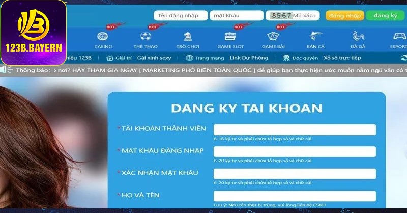 Truy cập nhà cái để đăng ký tài khoản